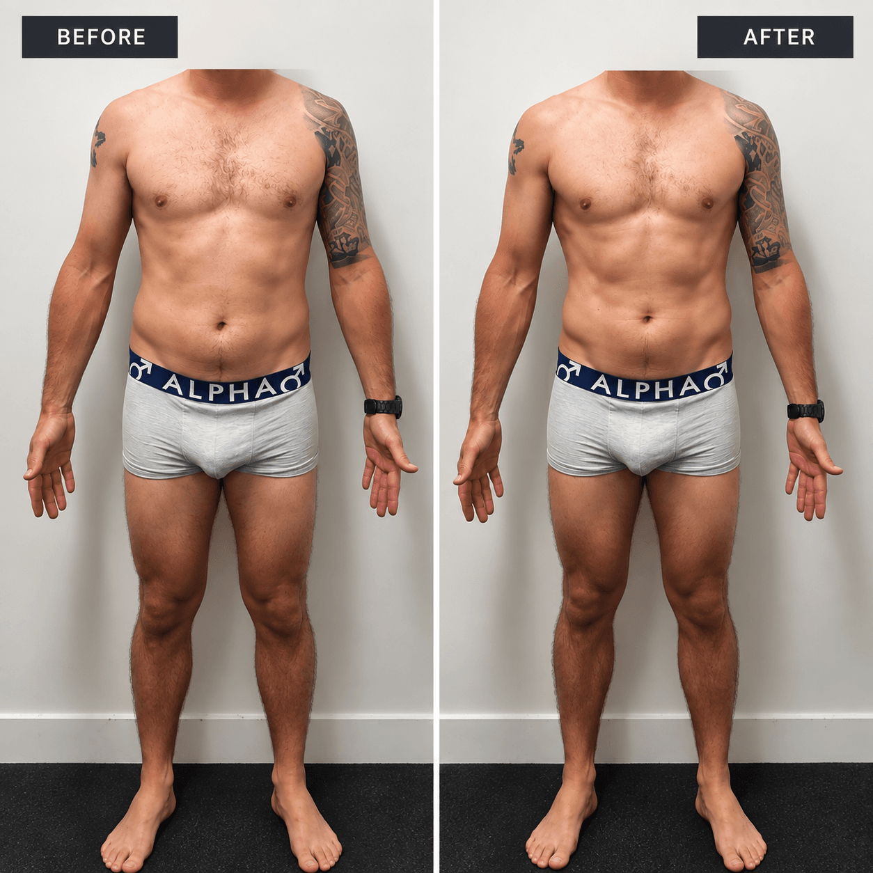 Client before and after transformation 3