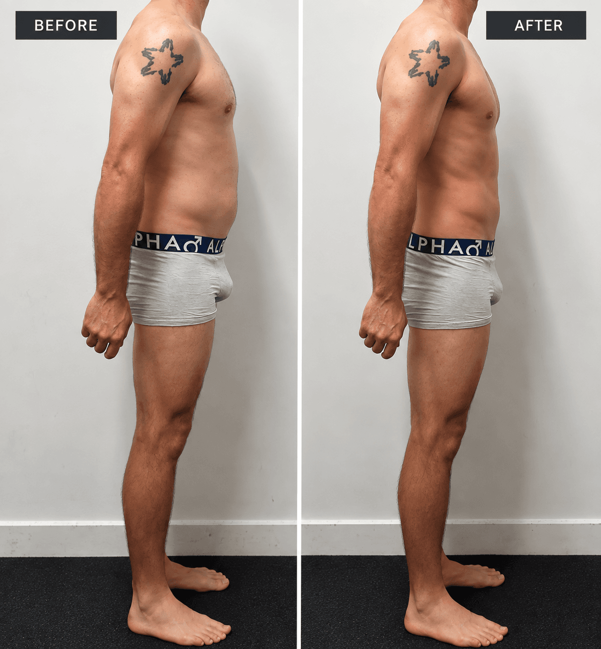 Client before and after transformation 4
